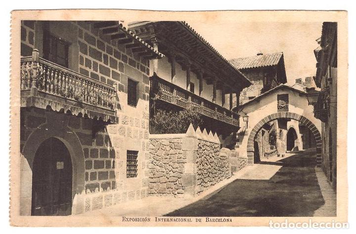 Postales: Exposici&oacute;n Internacional de Barcelona.- Calle de Caballeros
