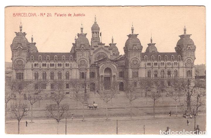 Postales: Barcelona.- Palacio de Justicia. L.B. n&ordm; 20