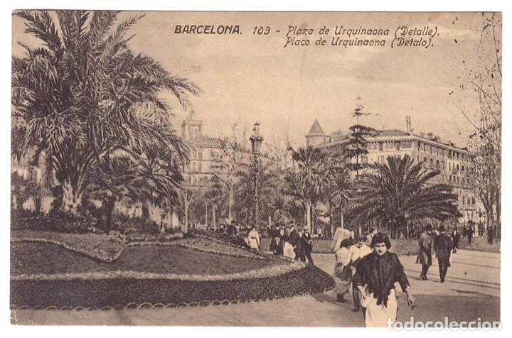 Postales: Barcelona.- Plaza de Urquinaona. 103