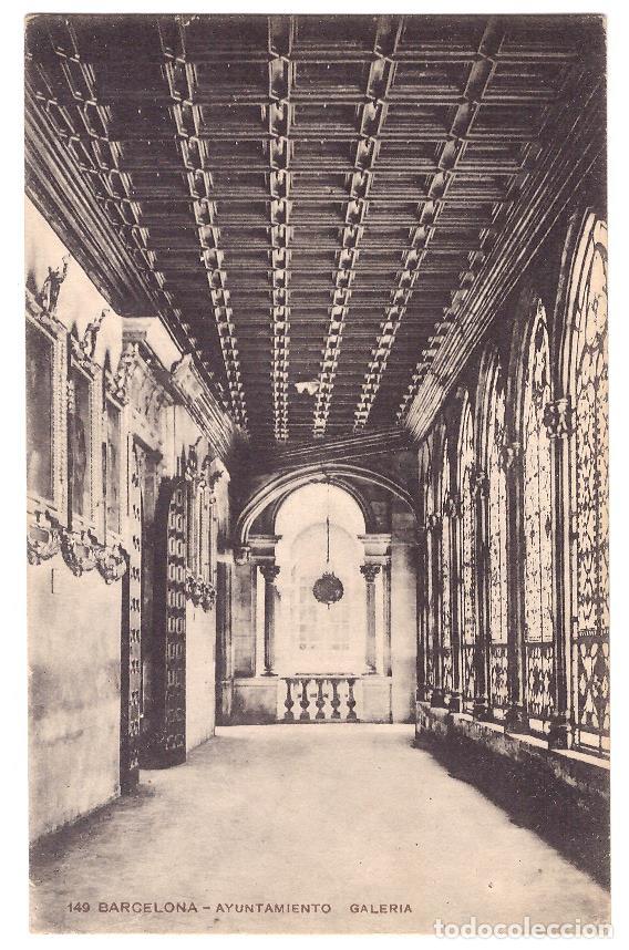 Postales: Barcelona.- Ayuntamiento. Galer&iacute;a. Miss&eacute; Hs. n&ordm; 149