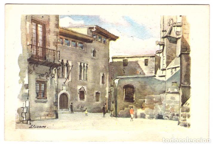 Cartoline: Plaza del Rey. Lloveras. Archivo de Arte
