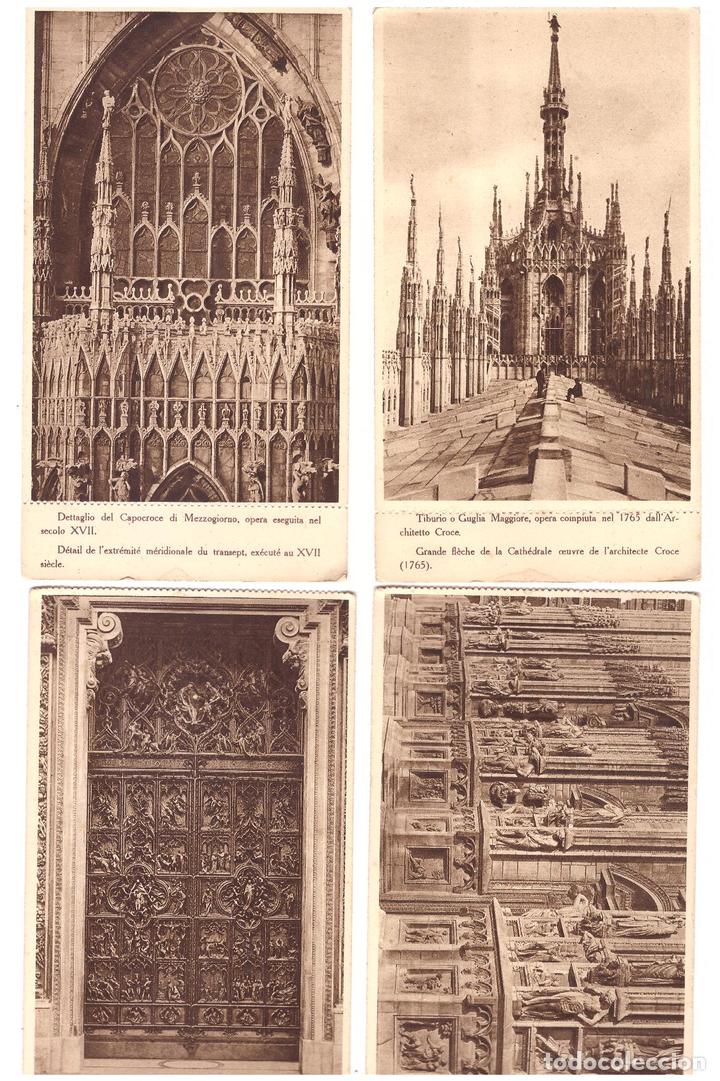 Postales: Lote de 4 Postales de Mil&aacute;n - Foto 1