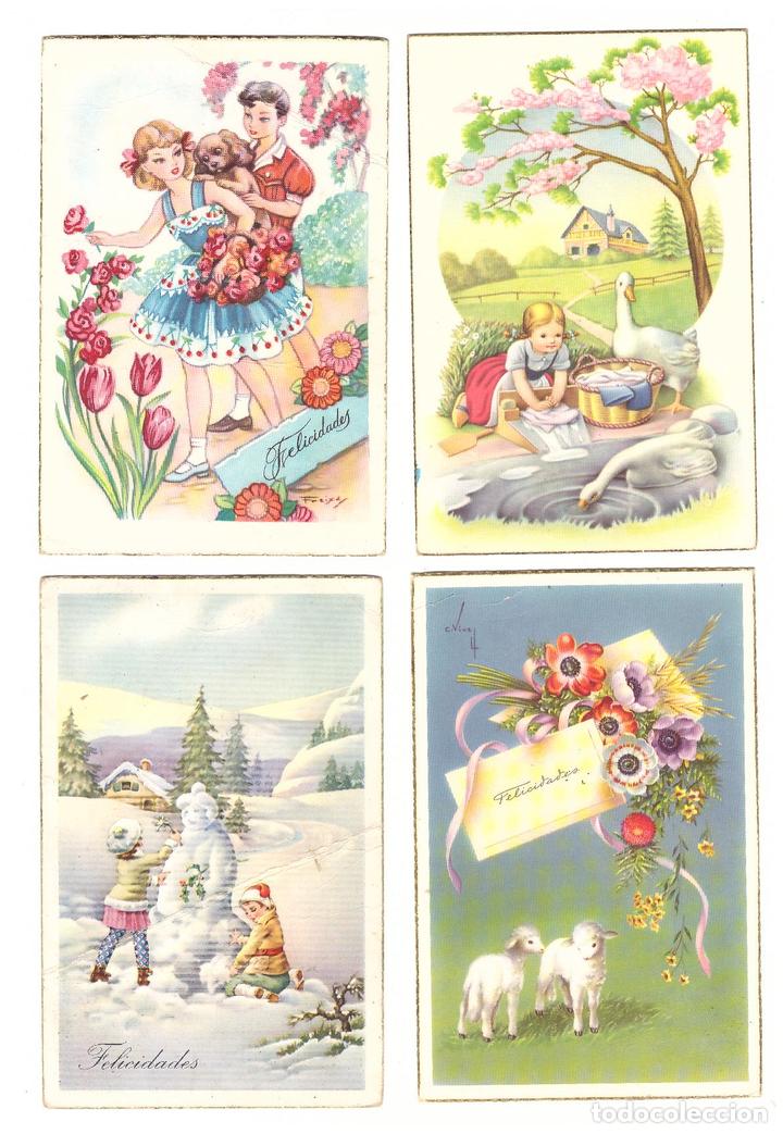 Postales: Lote de 4 Postales Espa&ntilde;olas - Foto 1