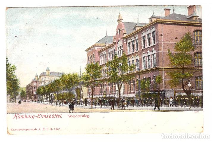 Cartoline: Postal Alemana.- Hamburg-Eimsb&uuml;ttel. A.N.H.S. 1905