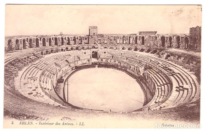 Cartoline: Arles.- Interieure des Ar&eacute;nes