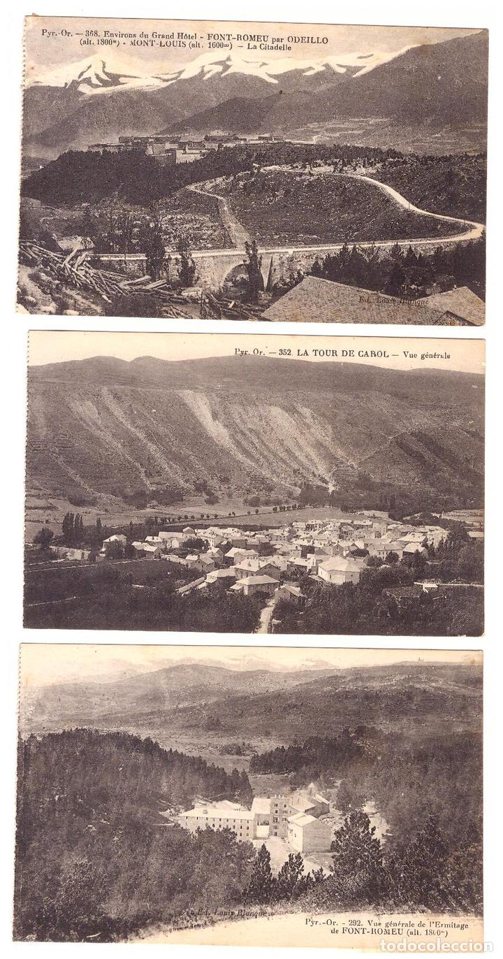 Postales: Lote de 3 Postales Francesas: Font-Romeu y La Tour de Carol