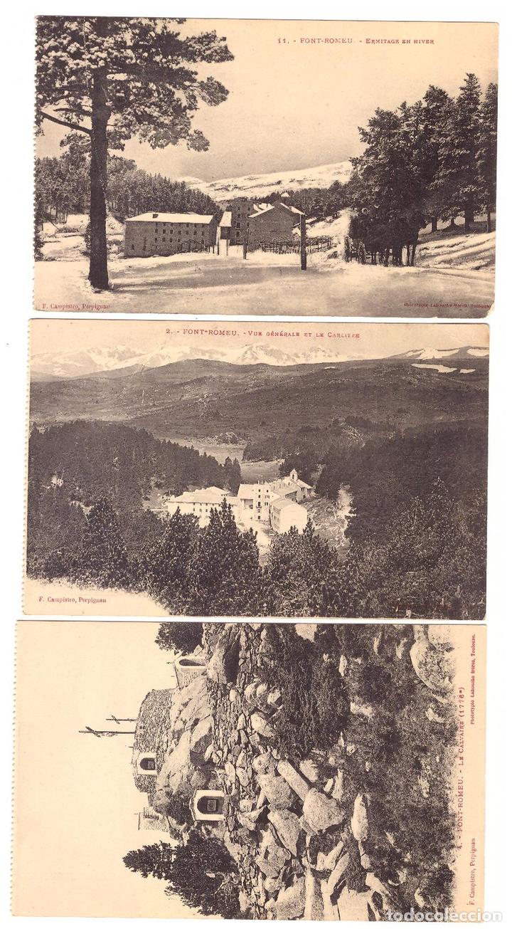 Postales: Lote de 3 Postales Francesas.- Font-Romeu