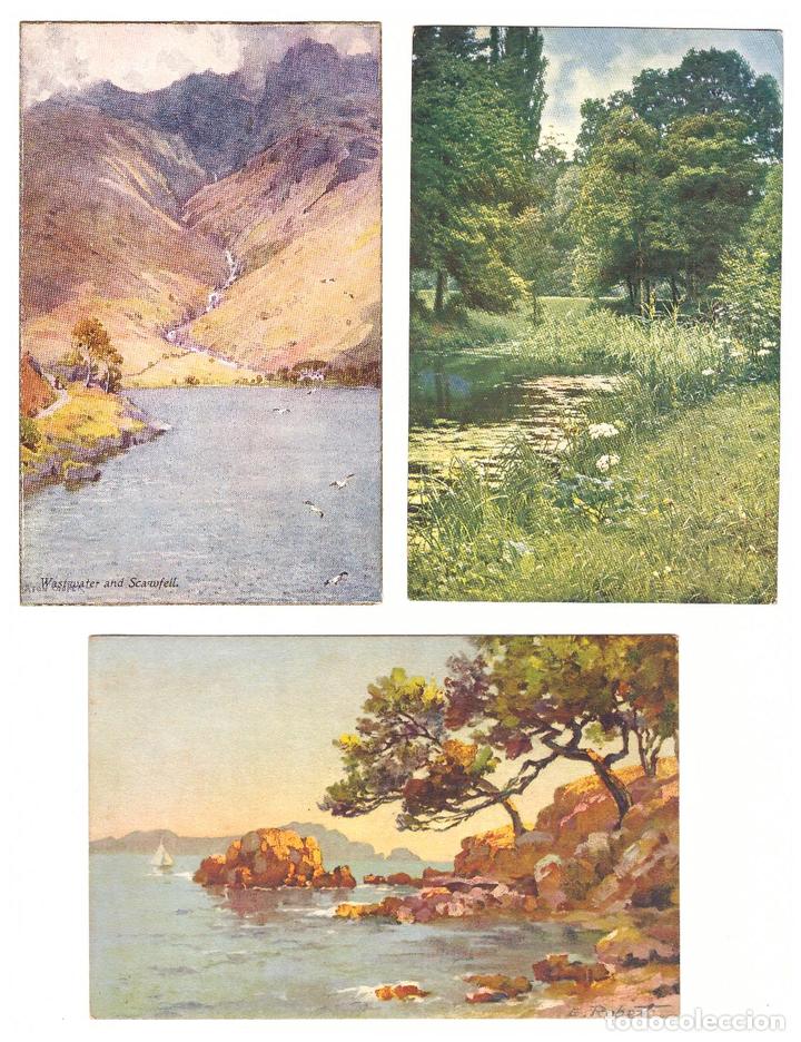 Postales: Lote de 3 Postales: Francesa, Inglesa y suiza