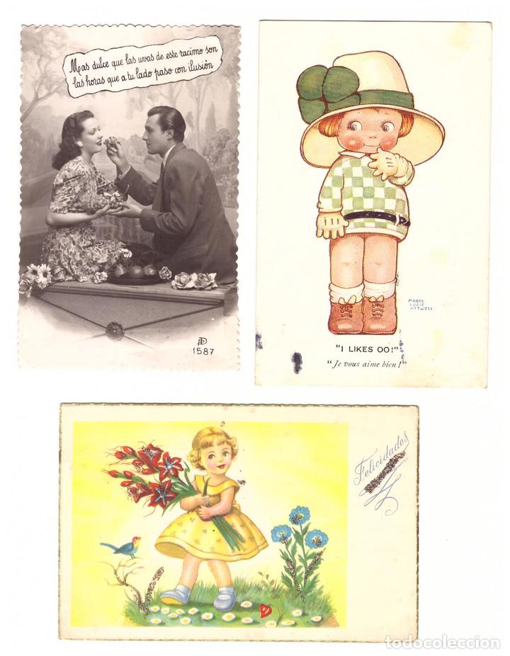 Postales: Lote de 3 postales.