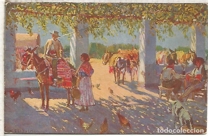Postales: VENTORRILLO DE SEVILLA POR BERTUCHI ESCRITA - Foto 1