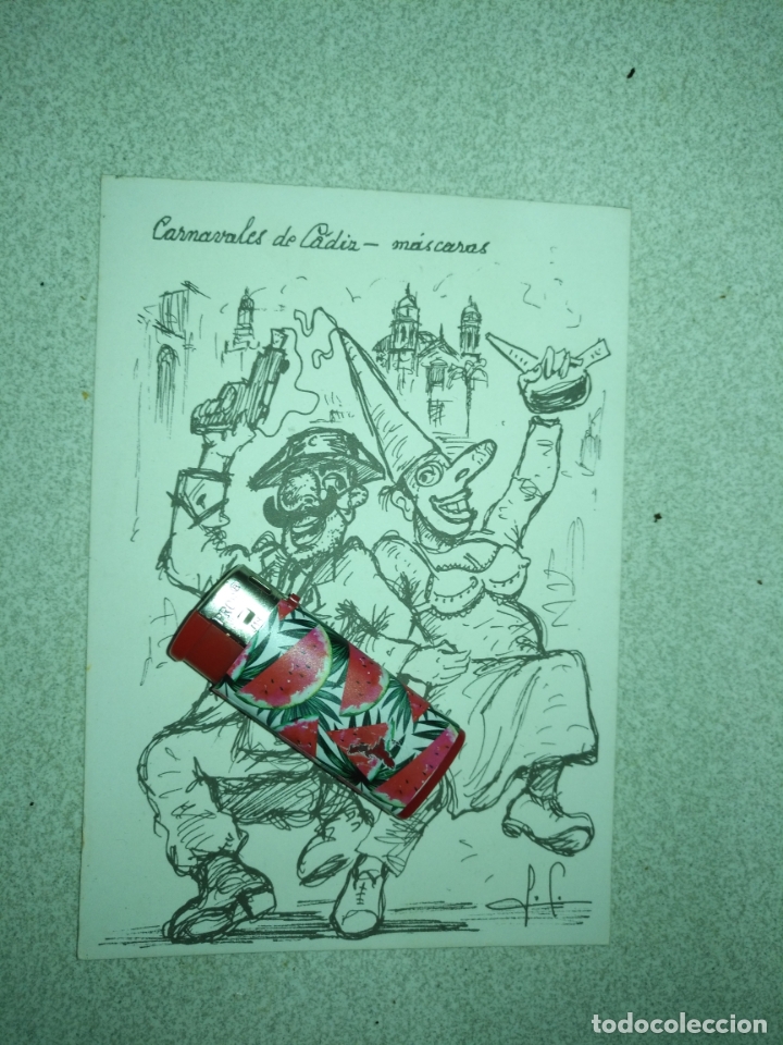 Postales: ANTIGUA TARJETA O POSTAL DEL CARNAVAL DE CADIZ - CARNAVALES MASCARAS