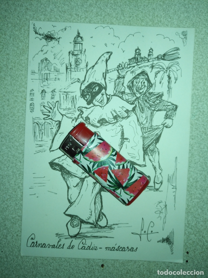 Postales: ANTIGUA TARJETA O POSTAL DEL CARNAVAL DE CADIZ - CARNAVALES MASCARAS