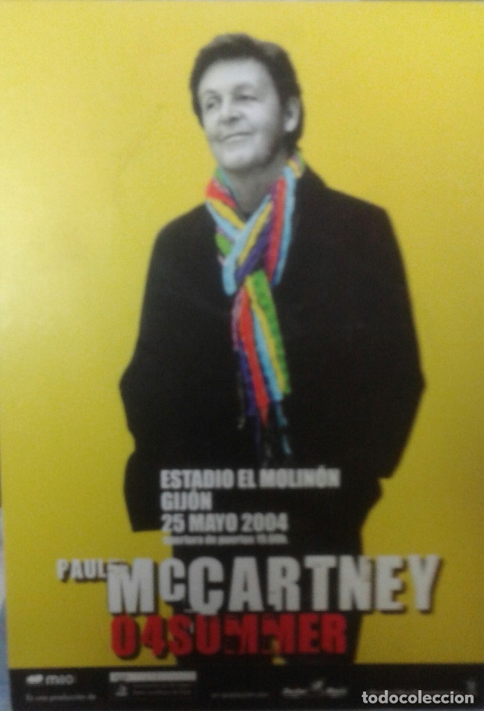 Postales: Paul McCartney - Beatles - Gij&oacute;n 2004 - Foto 1