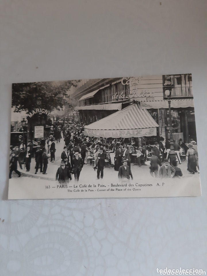 Postales: Paris Caf&eacute; de la Paix Bulevard Capucines plaza opera - Foto 1