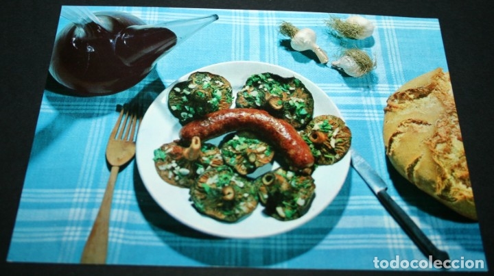 Cartoline: POSTAL - PLATOS T&Iacute;PICOS, BUTIFARRA AMB BOLETS N&ordm; 8 - HERRADURA