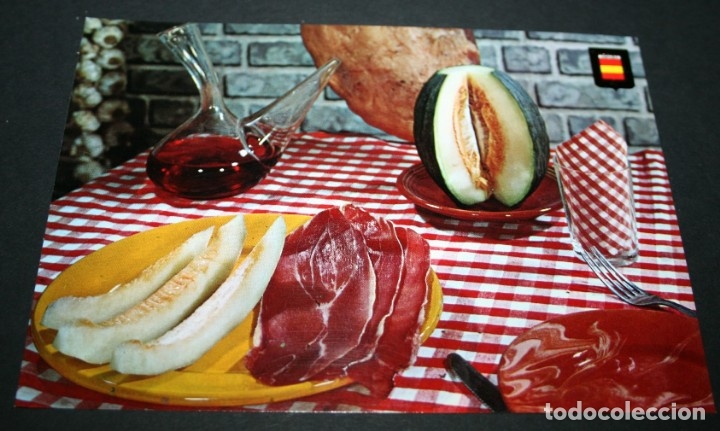 Postais: POSTAL - MEL&Oacute;N CON JAM&Oacute;N - ESCUDO DE ORO