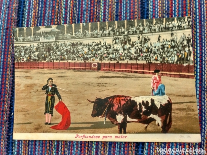Postales: POSTAL TOROS PERFIL&Aacute;NDOSE PARA MATAR - Foto 1