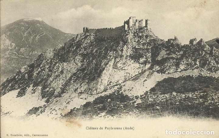 Postkarten: Postal Francia: Chateau de Puylaurens. Roudiere. Principios siglo XX.
