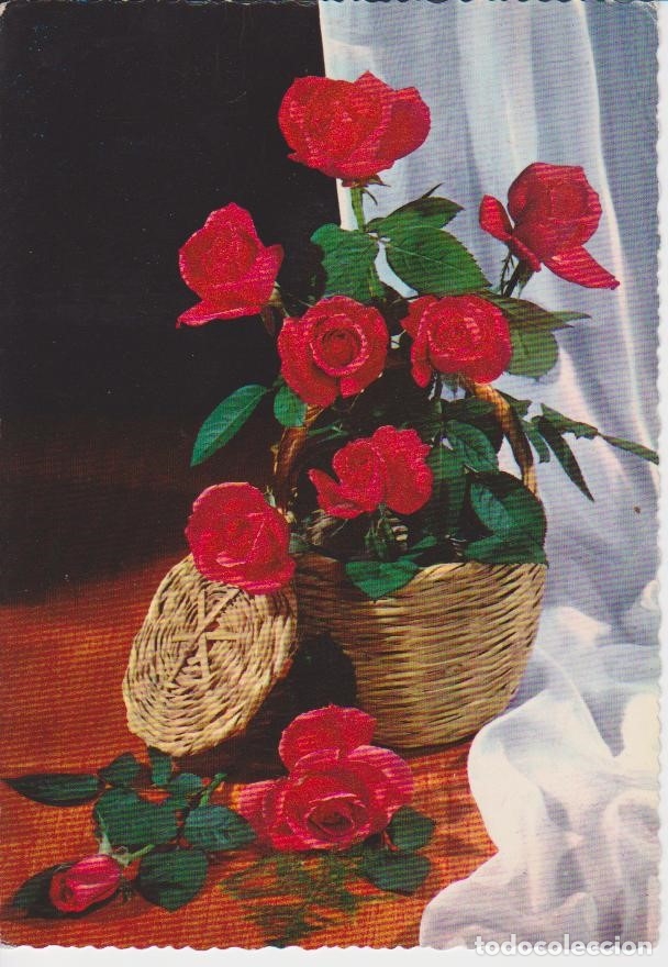 Cartoline: POSTAL FLORES ... ROSAS