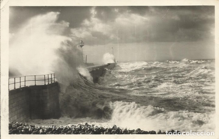 Postkarten: Postal Francia. Le Havre. La Dique Nord. 520. 1943.
