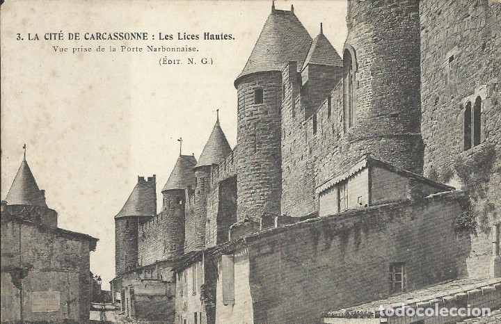 Postkarten: Postal Francia. Carcassonne. Les Lices Hautes. 3. N.G. Principios del siglo XX.