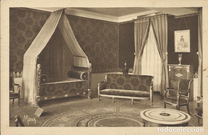 Postcards: Postal Francia. Chateau de Malmaison. Chambre de Napoleon Bonaparte. Principios siglo XX.