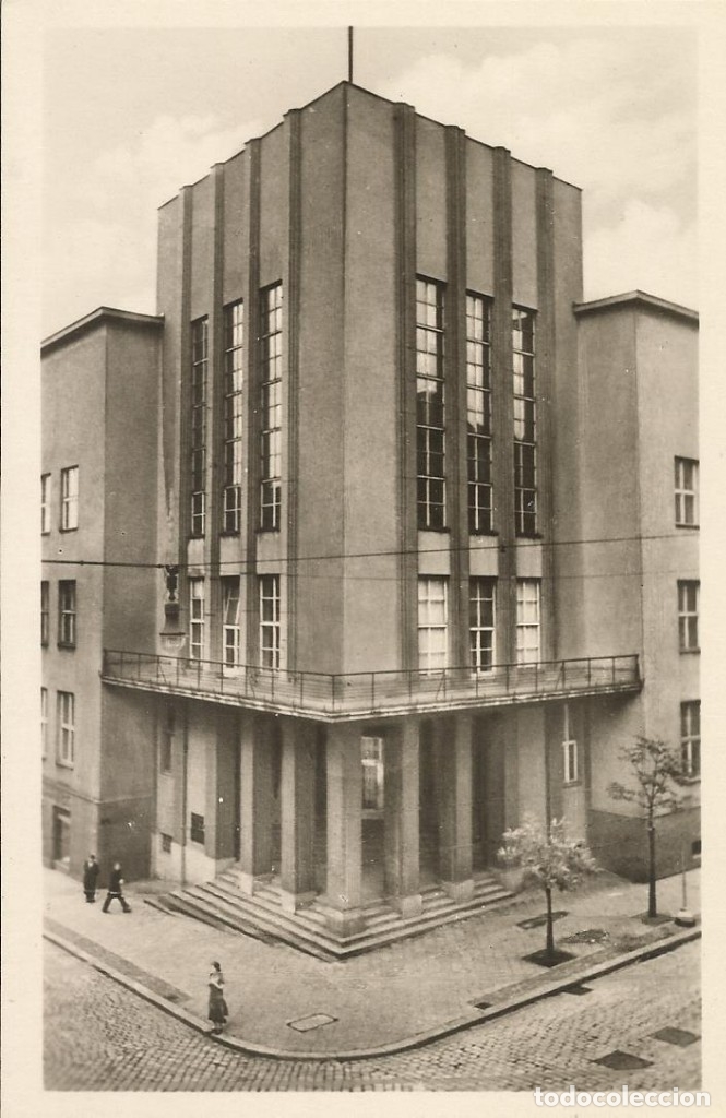 Cartoline: Postal Polonia. Katowice. Dam Kultury. A&ntilde;os 40. 9x14 cm. Arquitectura racionalista.