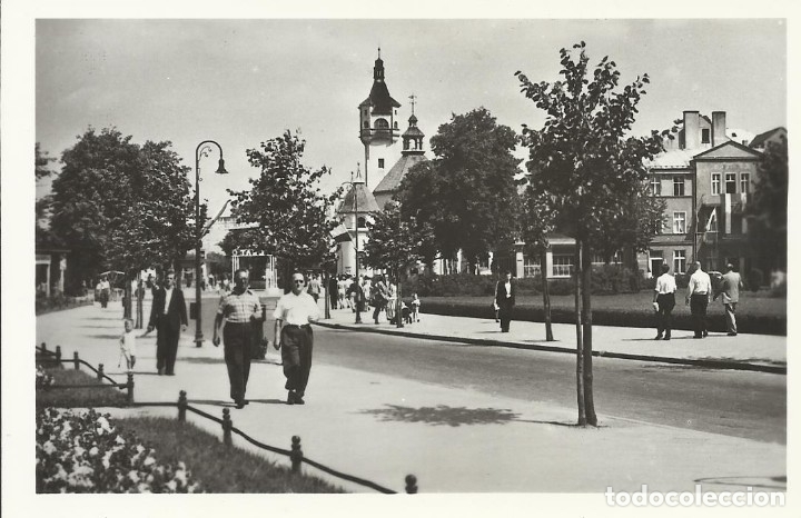 Cartoline: Postal Polonia. Sopot. Promenada Ul. Monte Casino. A&ntilde;os 40. 9x14 cm.