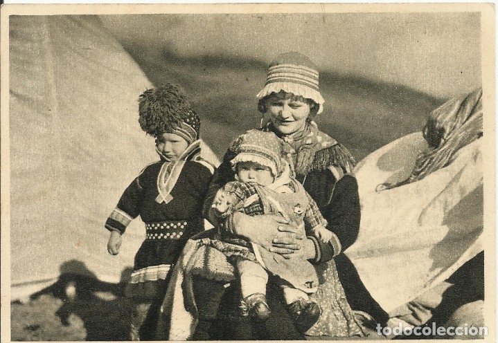 Postcards: Postal Norge. Noruega. Lapper. 9x14 cm. A&ntilde;os 30.
