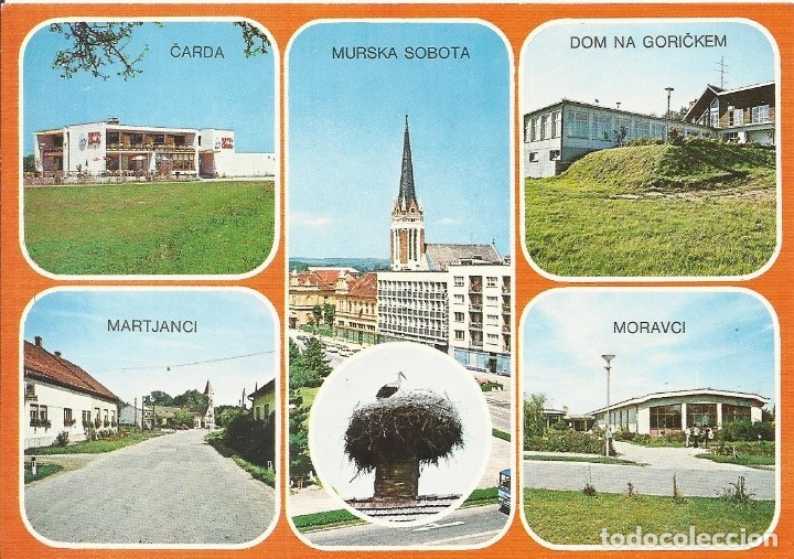 Postcards: Eslovenia. Carda. Martjanci. Murska Sobota. Moravci. Dom Na Gorickem. A&ntilde;os 70. Postal.