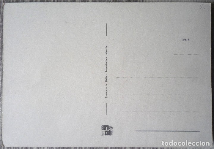 Postales: POSTAL.  ESTAMPADA EN ITALIA - Foto 2
