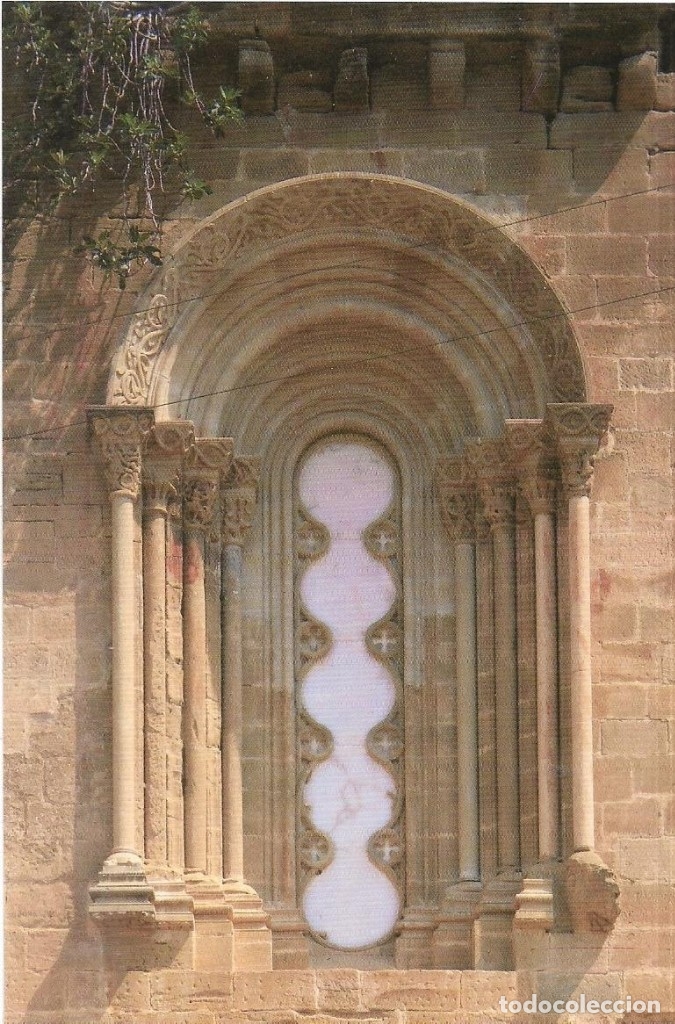 Postales: :::: C142 - POSTAL - VENTANAL ROMANICO CON ALABASTRO - Foto 1