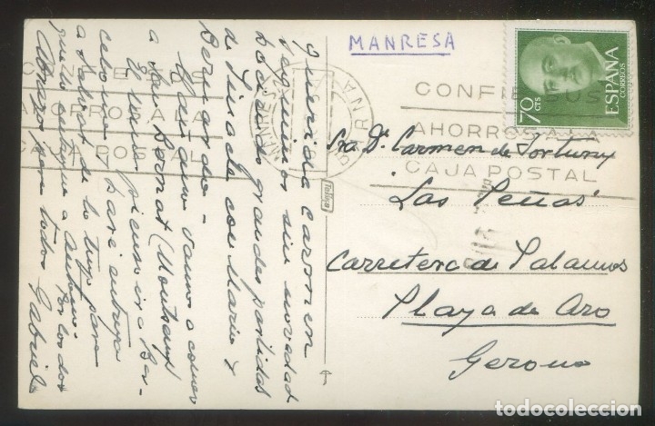 Postales: Circulada de Manresa a Platja d&acute;Aro en 1958. Sin datos. - Foto 2