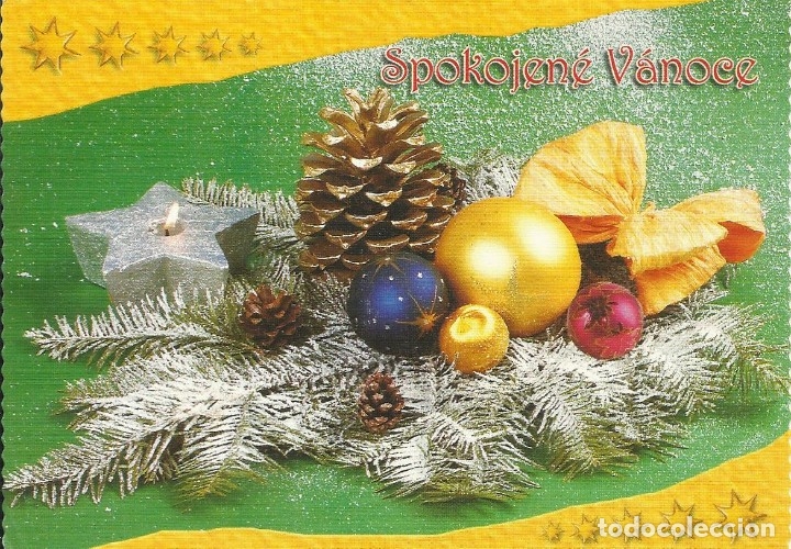 Postcards: Spokojen&eacute; V&aacute;noce. Rep&uacute;blica Checa. Checoslovaquia. 2002. 10,5x14,5 cm. Escrita. Postal.