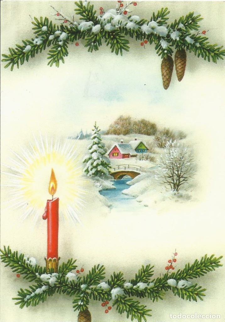 Cartoline: Navidad. Rep&uacute;blica Checa. Checoslovaquia. Buen estado. 1994. 10,5x14,5 cm. Escrita. Postal.