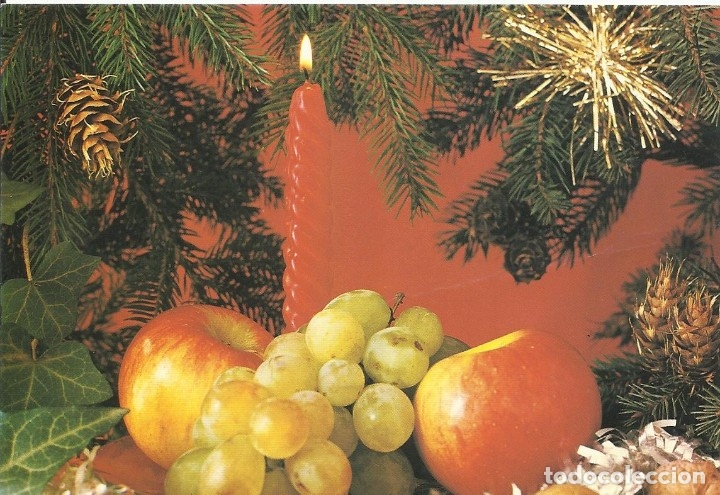 Cartoline: Navidad. Vela Bulgaria. Buen estado. Escrita. A&ntilde;os 90. 10x15 cm. Postal.