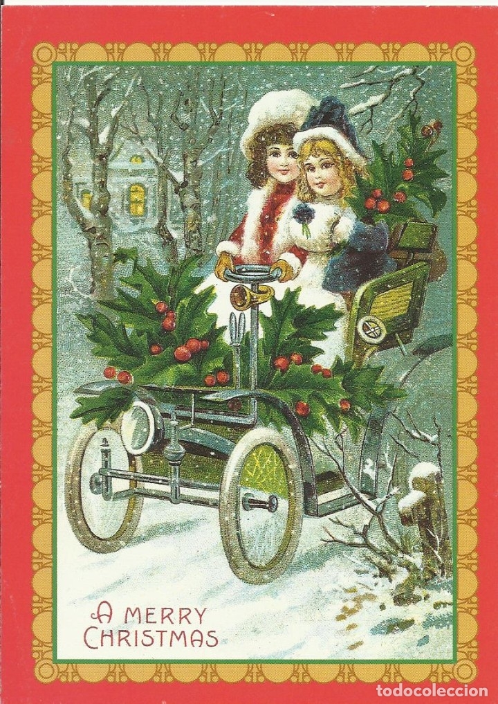 Cartoline: A Merry Christmas. USA. Paper Magic Group. Buen estado. 1996. Escrita. Navidad. Postal.