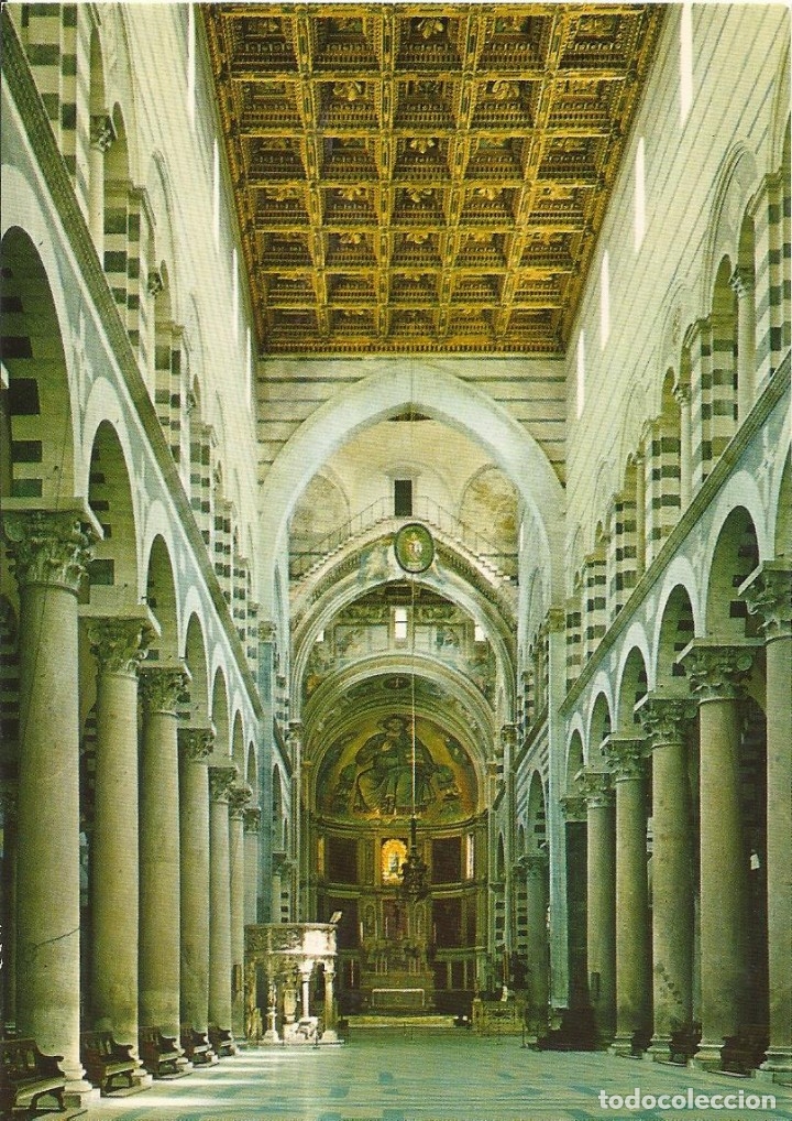 Cartoline: Italia. Pisa. Il Duomo. Naveta centrale. Buen estado. 10x15 cm. A&ntilde;os 80. Postal.