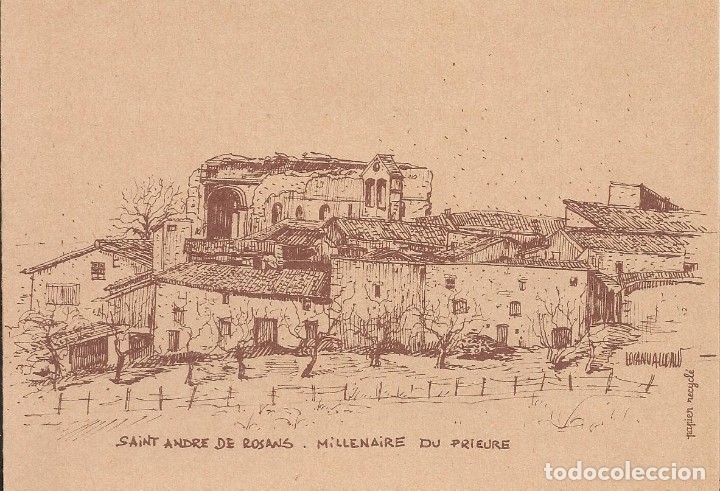 Cartoline: Francia. Saint Andre de Rosans. Millenaire du prieure. Pays du Boech. 15x11 cm. Postal.