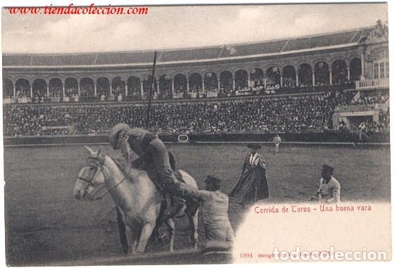 Postales: Corrida de Toros - Una buena vara - Foto 1