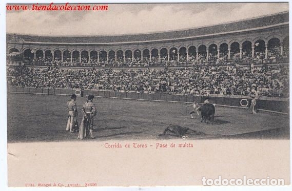Postales: Corrida de Toros - Pase de muleta - Foto 1