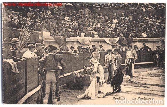 Postales: Postal antigua de toros. Puntilla - Foto 1