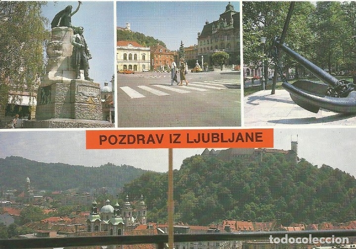 Postkarten: Pozdrav iz Ljubljane. Liubliana. Eslovenia. Buen estado. 10,5x15 cm. Postal.