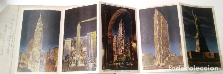 Postales: LIBRETO CON 18 DIBUJOS TIPO COMIC DE NEW YORK DE NOCHE 1947 - Foto 4