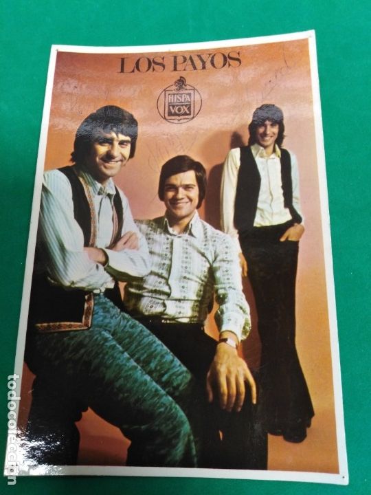 Postales: Postal antigua firmada grupo Los Payos