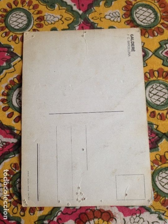 Postales: Ik25. POSTAL CALDERE BARCELONA FIRMADA - Foto 2