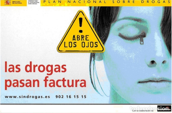 Postales: POSTAL PUBLICITARIA - POSTALFREE - PLAN NACIONAL SOBRE DROGAS - Foto 1