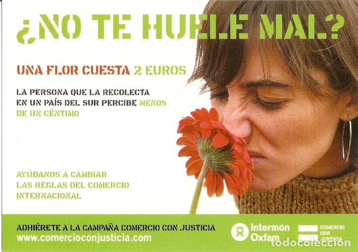 Postales: POSTAL INTERMON OXFAM - &iquest;NO TE HUELE MAL? - Foto 1