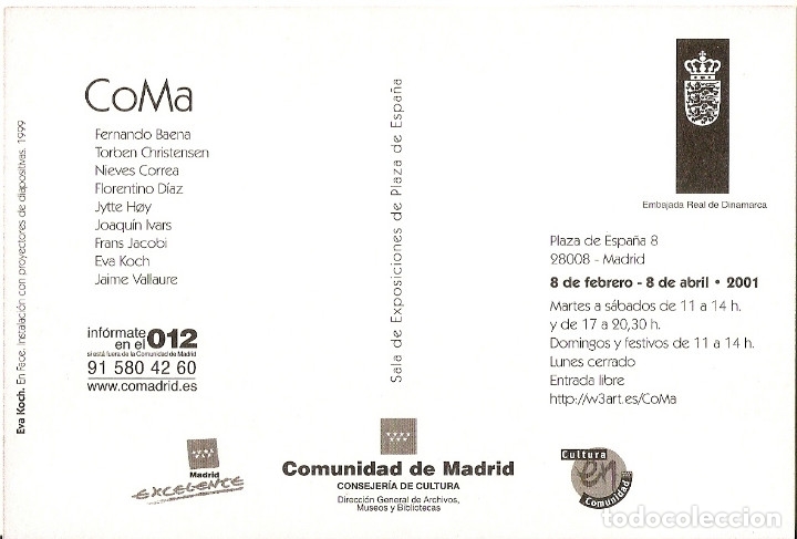 Postales: POSTAL COMUNIDAD DE MADRID - COMA - Foto 2