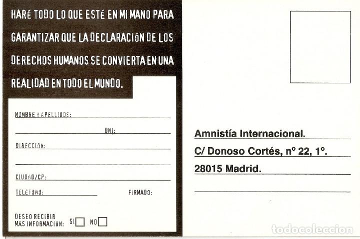 Postales: POSTAL AMNISTIA INTERNACIONAL - Foto 2